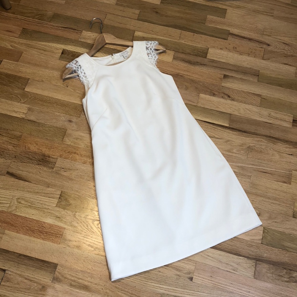 NEW 💕J Crew Cream shift dress 💕 Size 00
